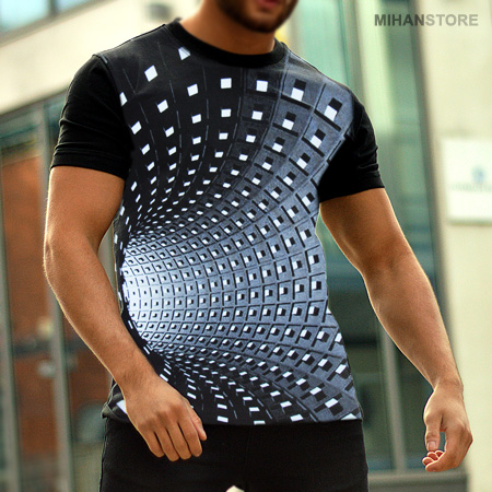 عکس محصول تی شرت سه بعدی Tunnel